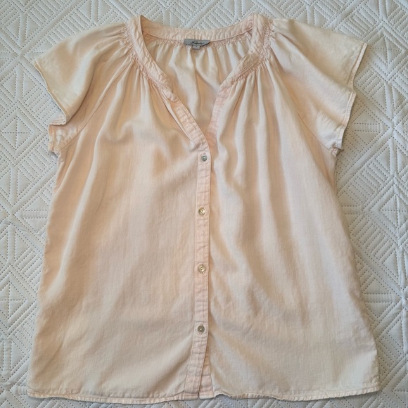 Rails Alena Petal Split Neck Top Size S - Picture 8 of 10